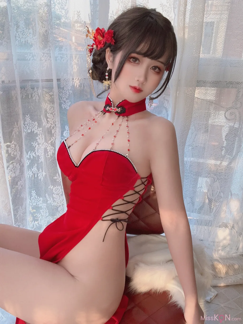 Coser@三度_69_ 红丝绒旗袍