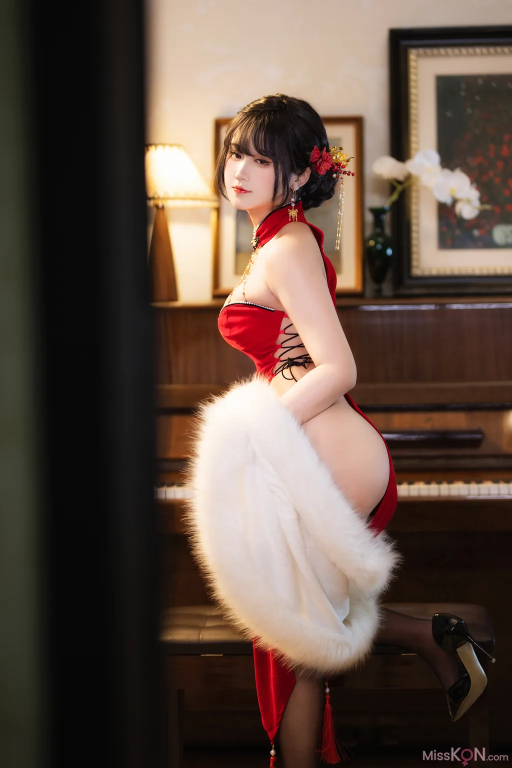 Coser@三度_69_ 红丝绒旗袍