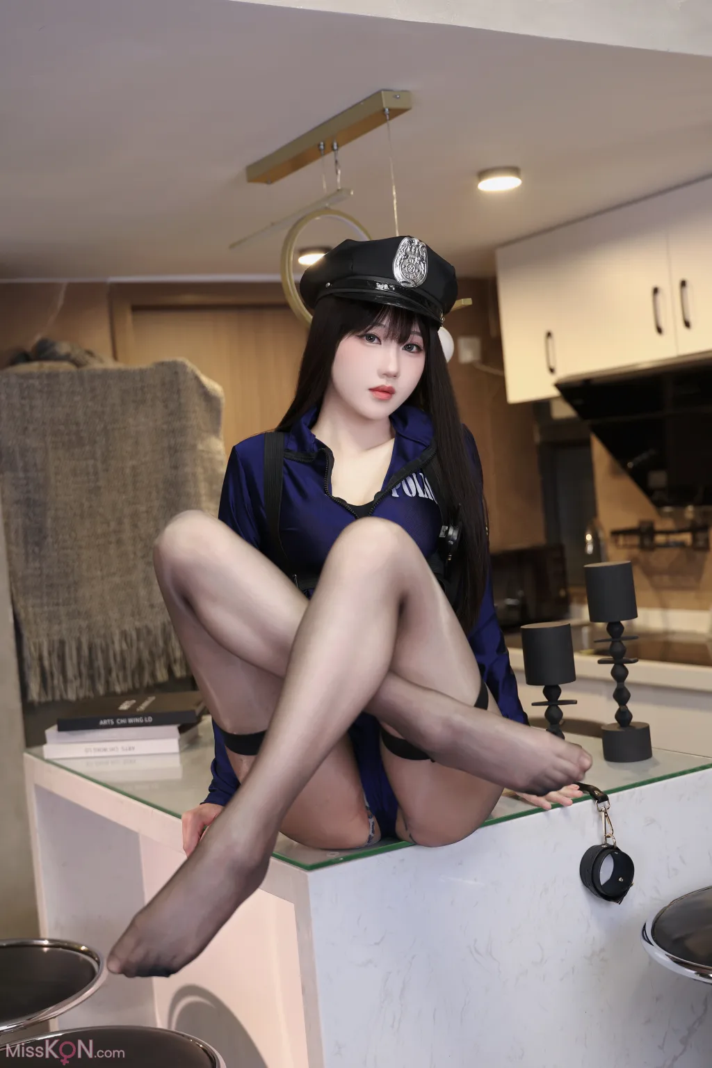 Coser@无影喵喵Ghost_ 蓝丝 棚拍