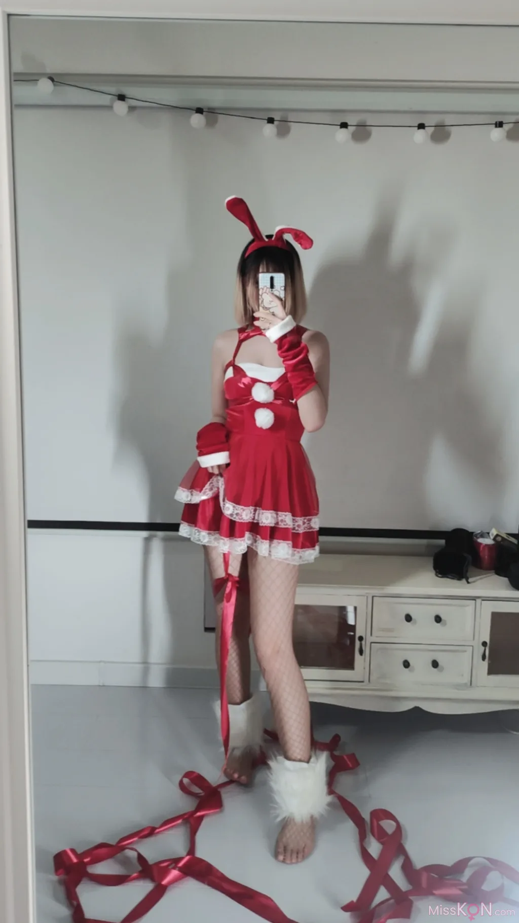 Coser@洛桑w伊梓_ 网袜丝带兔兔