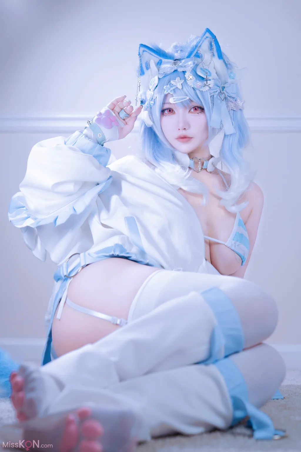 Coser@狐洛洛子_ 水色猫猫头