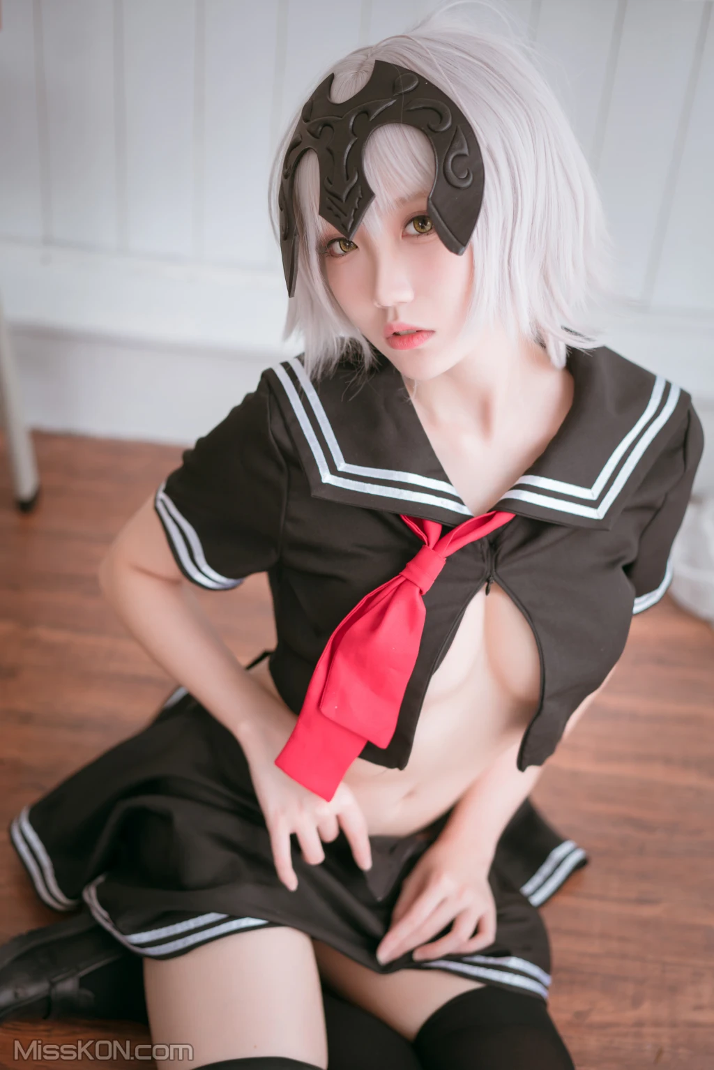 Coser@瓜希酱_ 黑贞德 校服