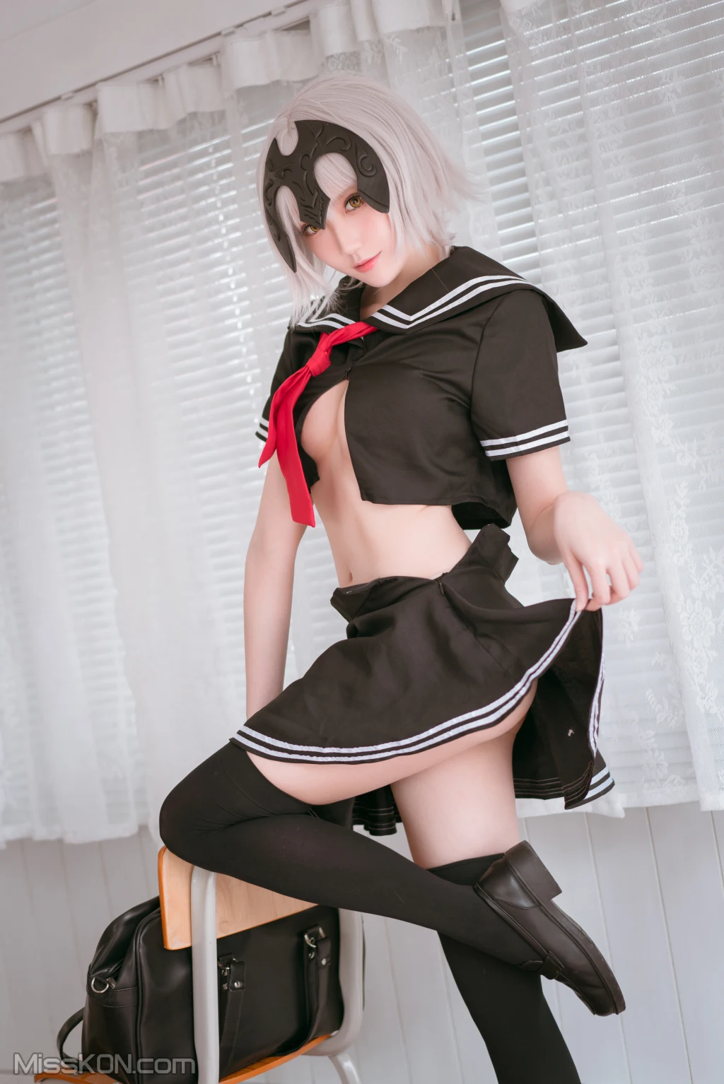 Coser@瓜希酱_ 黑贞德 校服