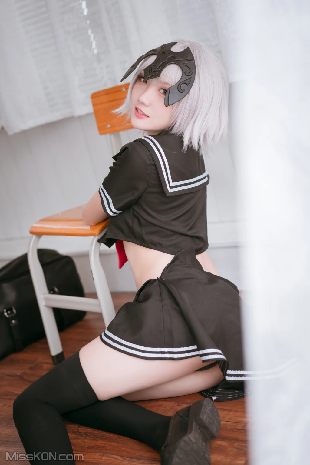 Coser@瓜希酱_ 黑贞德 校服