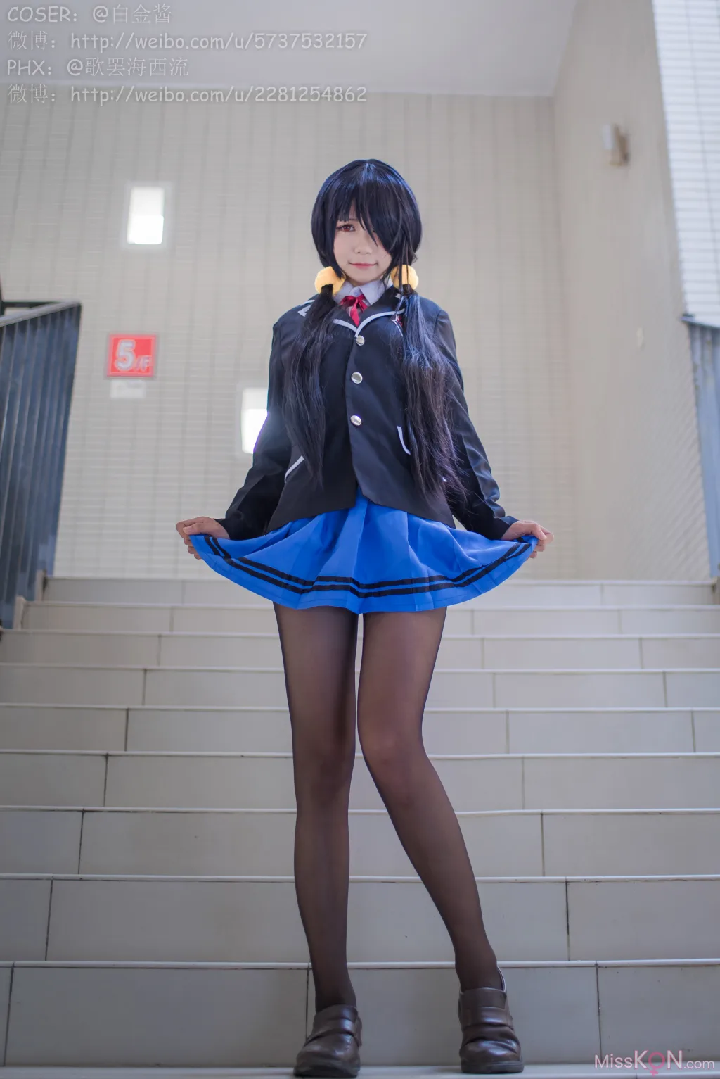 Coser@白金Saki_ 制服黑丝