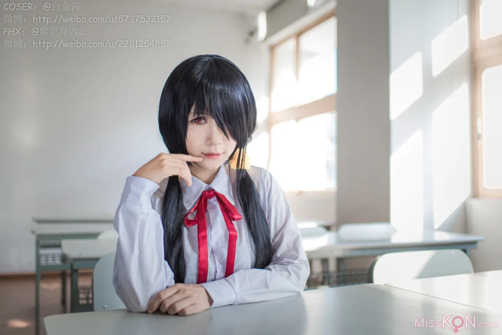 Coser@白金Saki_ 制服黑丝