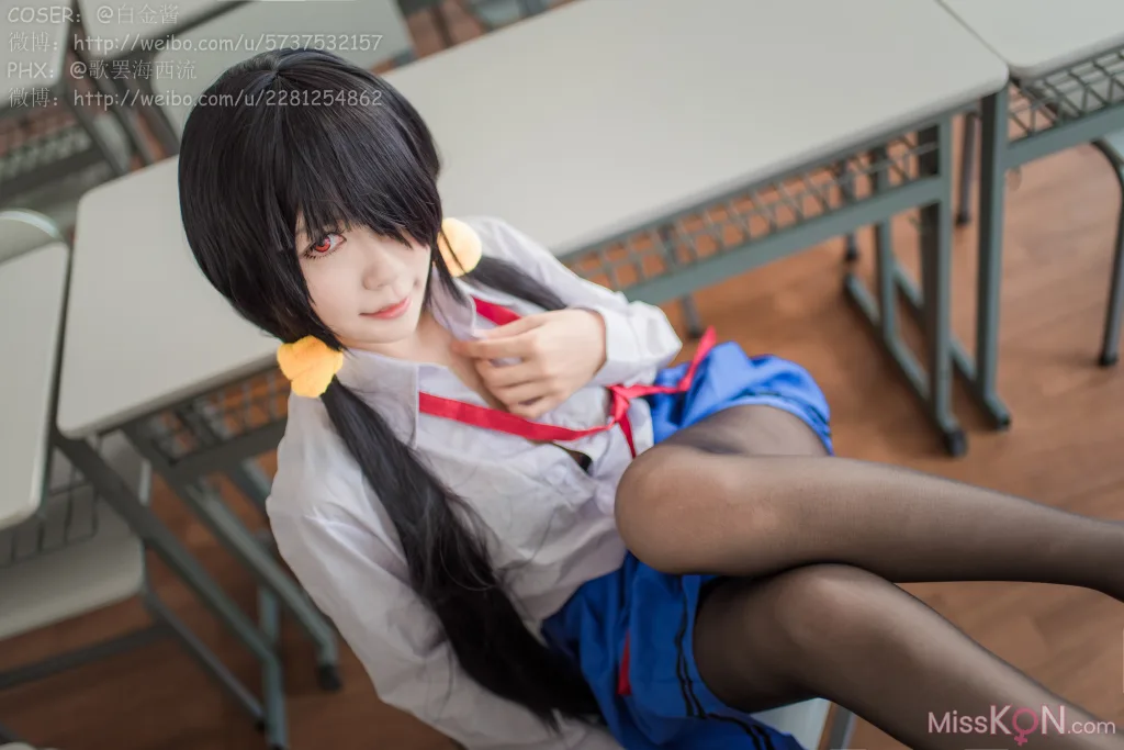 Coser@白金Saki_ 制服黑丝