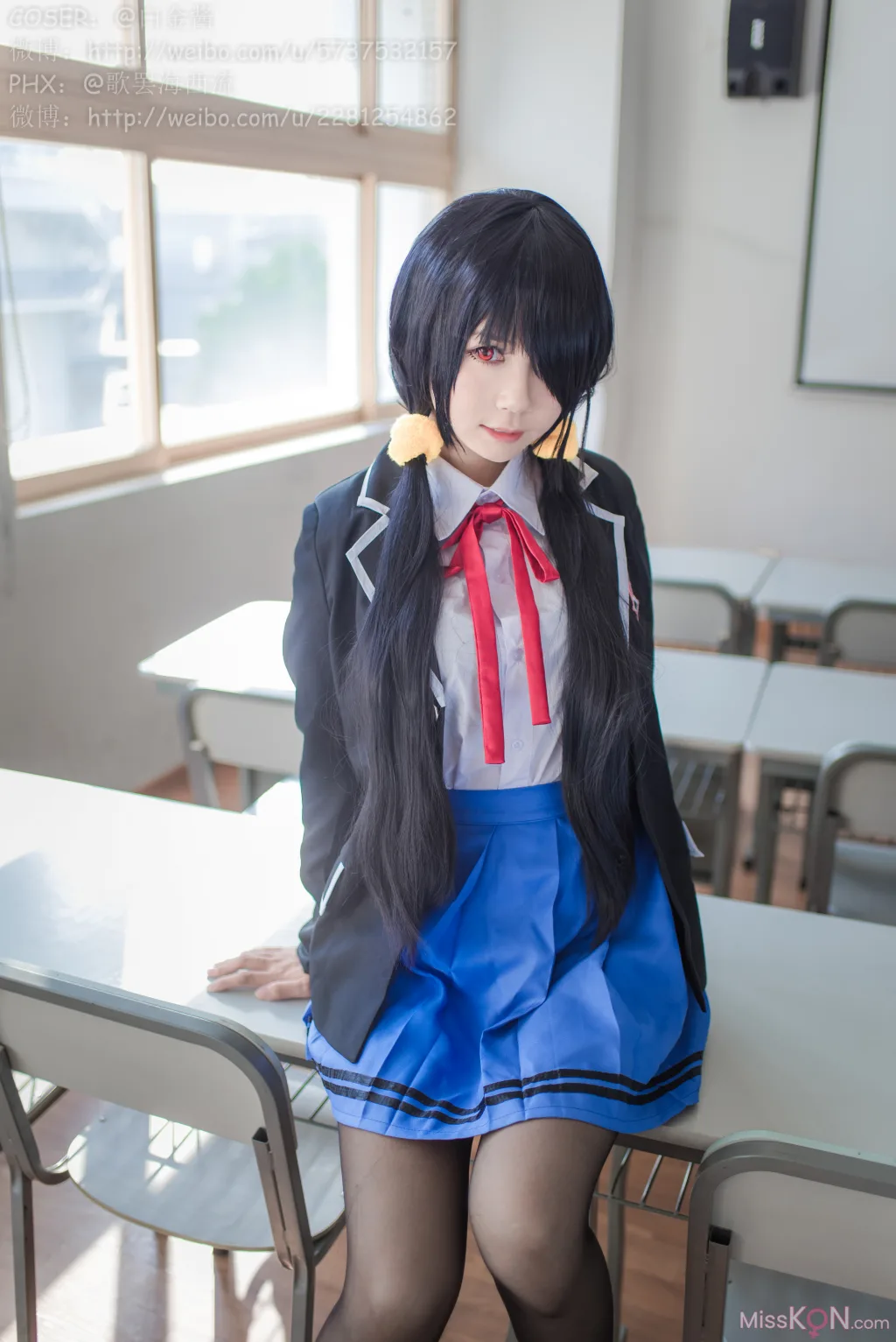 Coser@白金Saki_ 制服黑丝