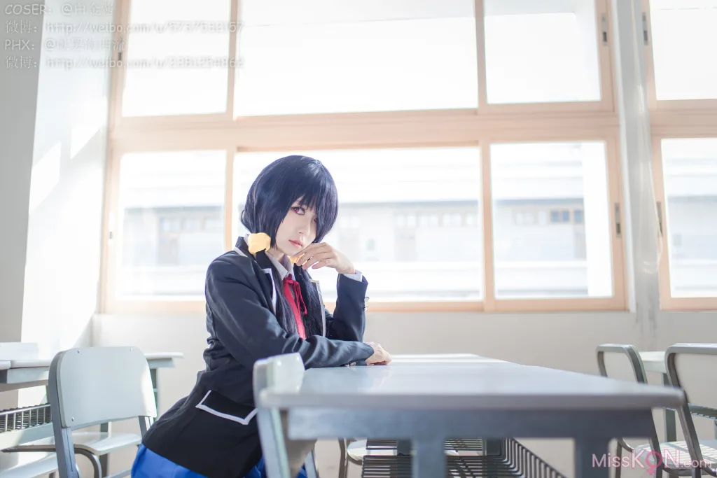 Coser@白金Saki_ 制服黑丝