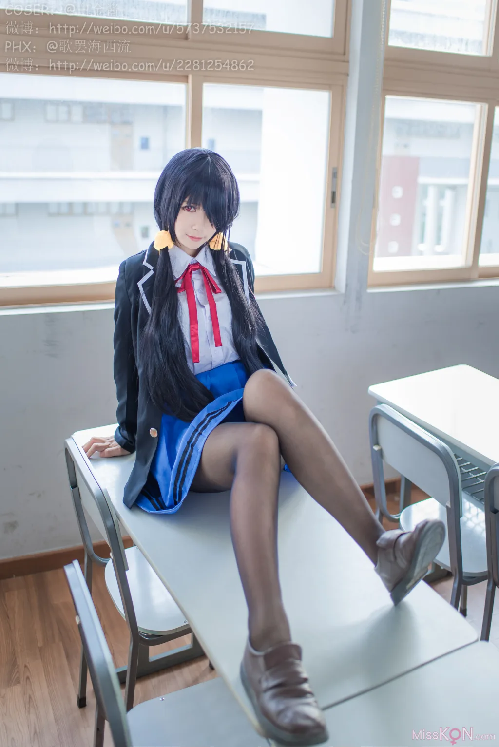 Coser@白金Saki_ 制服黑丝