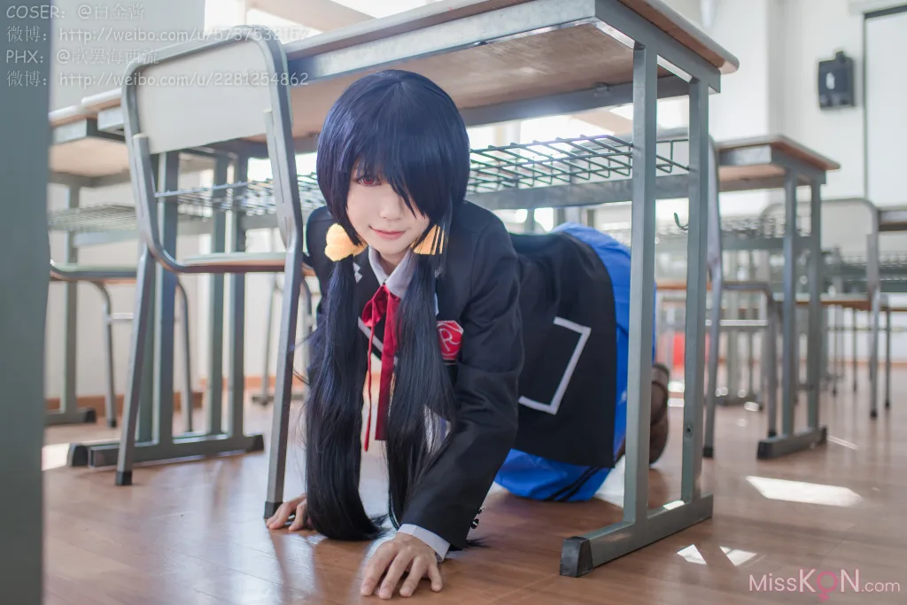 Coser@白金Saki_ 制服黑丝