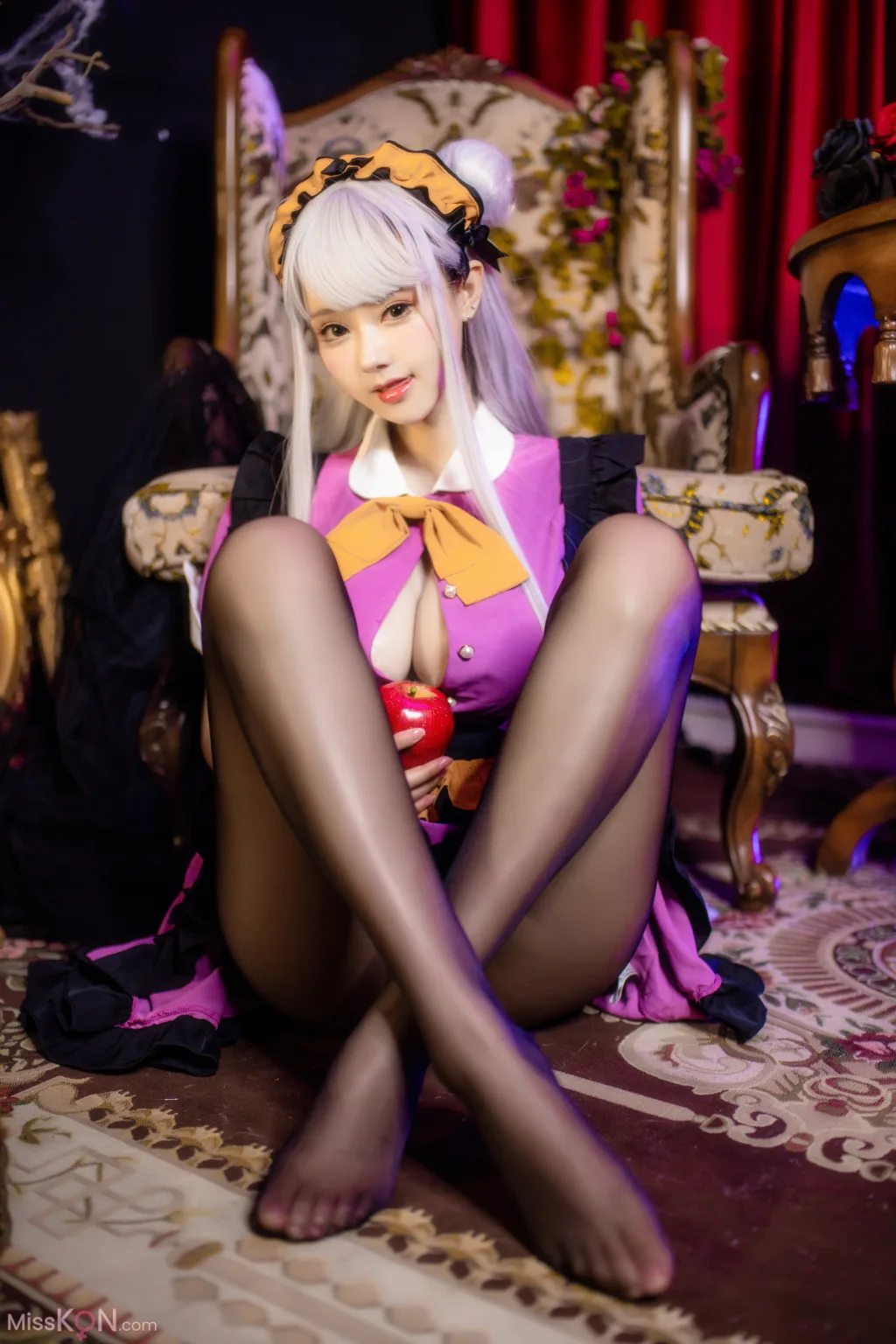 Coser@羽生三未_ 万圣黑丝女仆