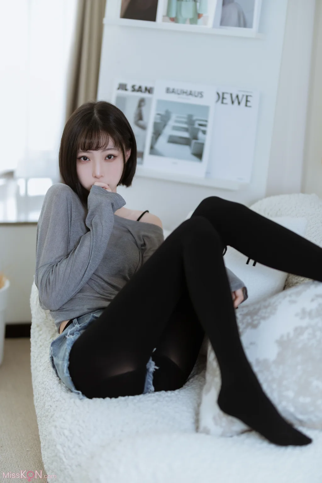 Coser@许岚LAN_ 半透毛衣