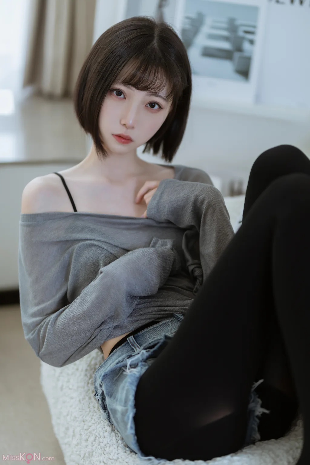 Coser@许岚LAN_ 半透毛衣