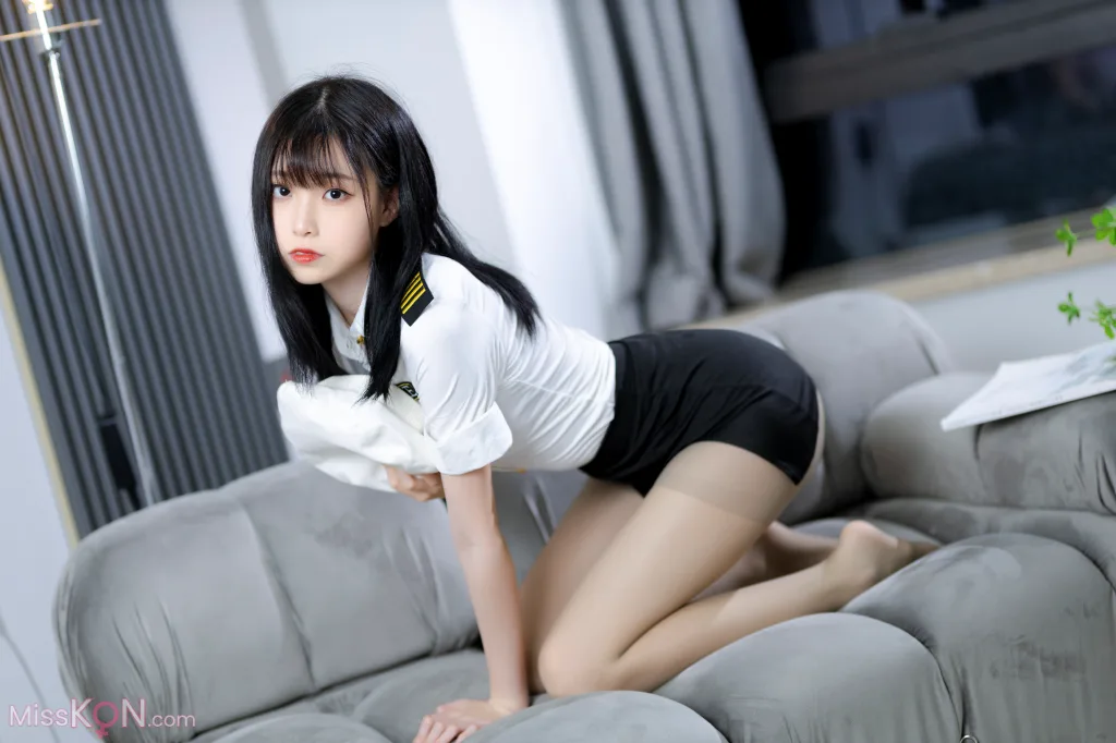 Coser@许岚LAN_ 灰丝制服