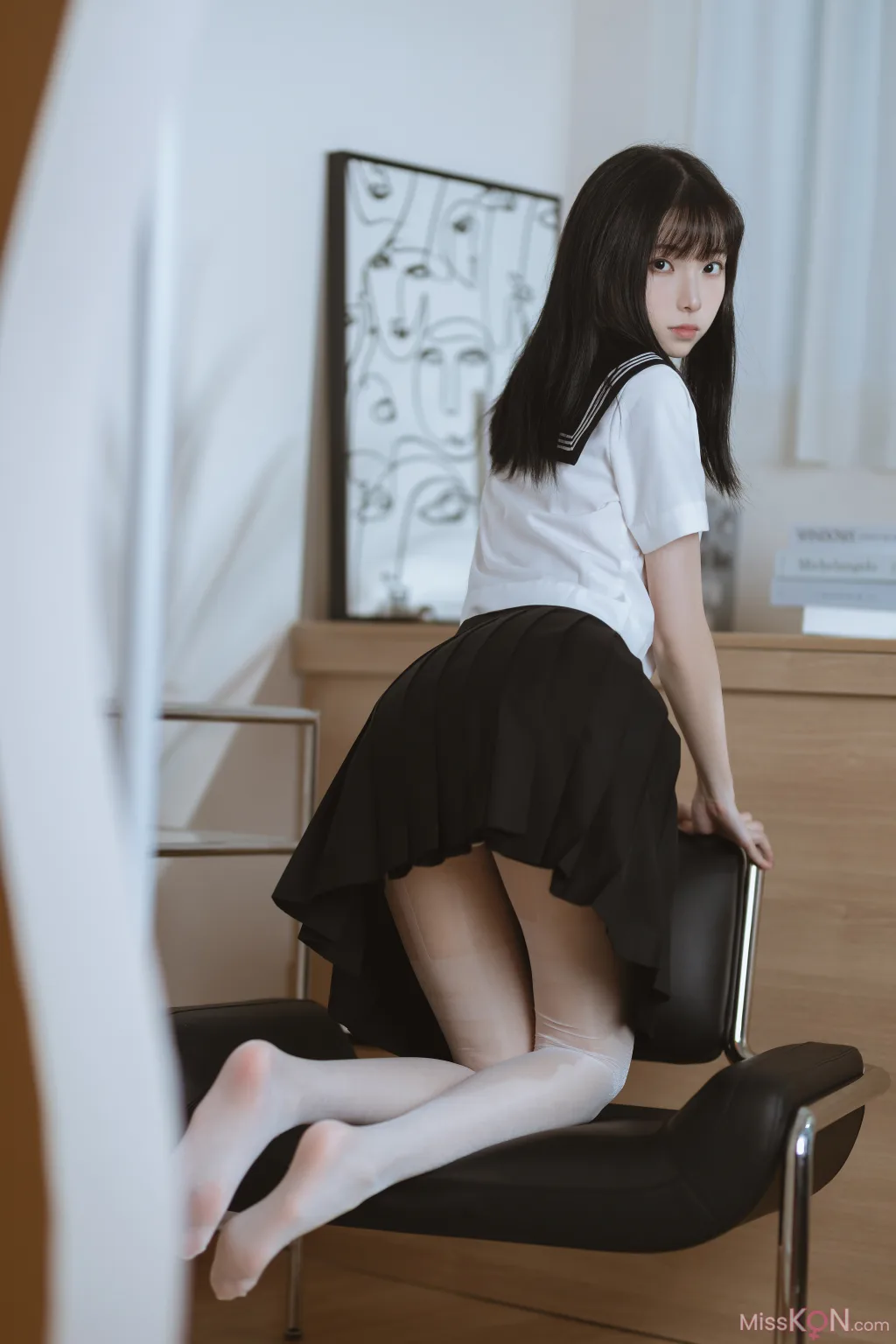 Coser@许岚LAN_ 白丝水手服