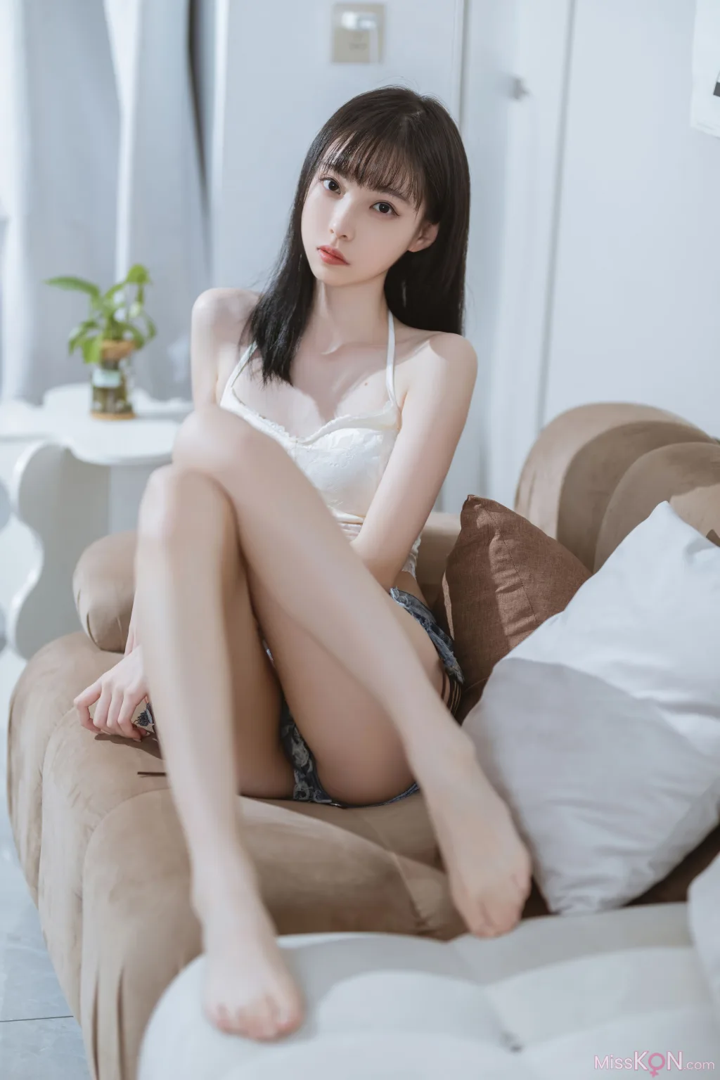 Coser@许岚LAN_ 纯欲吊带