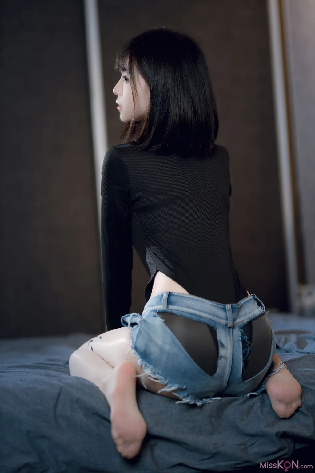 Coser@许岚LAN_ 纯欲牛仔短裤2