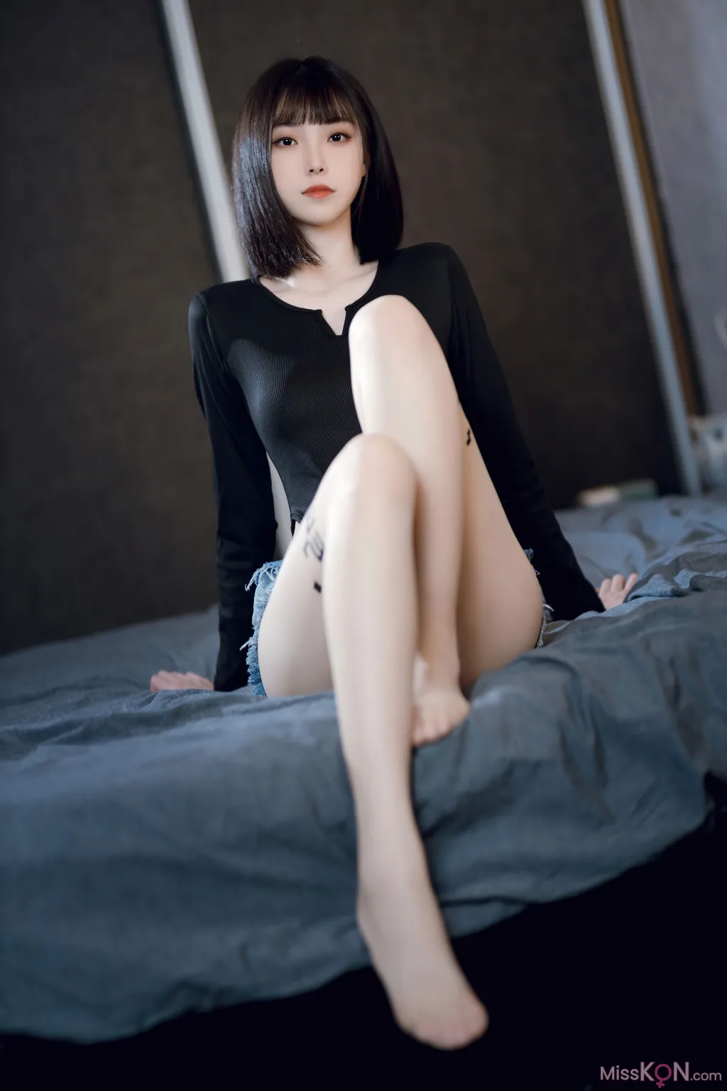 Coser@许岚LAN_ 纯欲牛仔短裤2