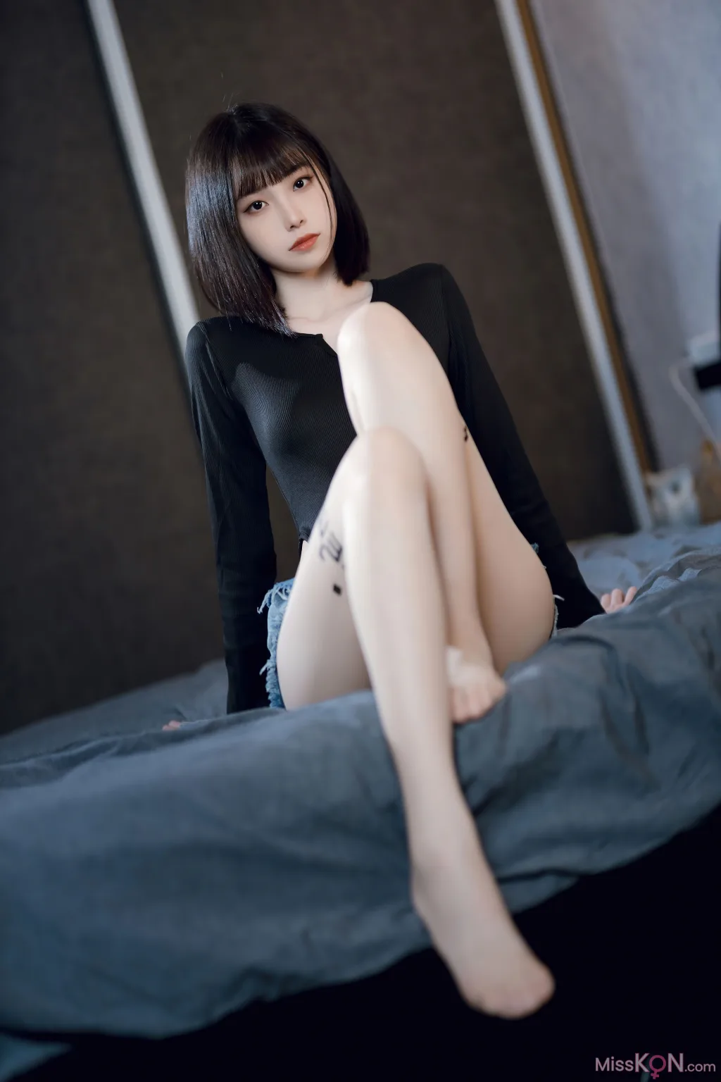 Coser@许岚LAN_ 纯欲牛仔短裤2