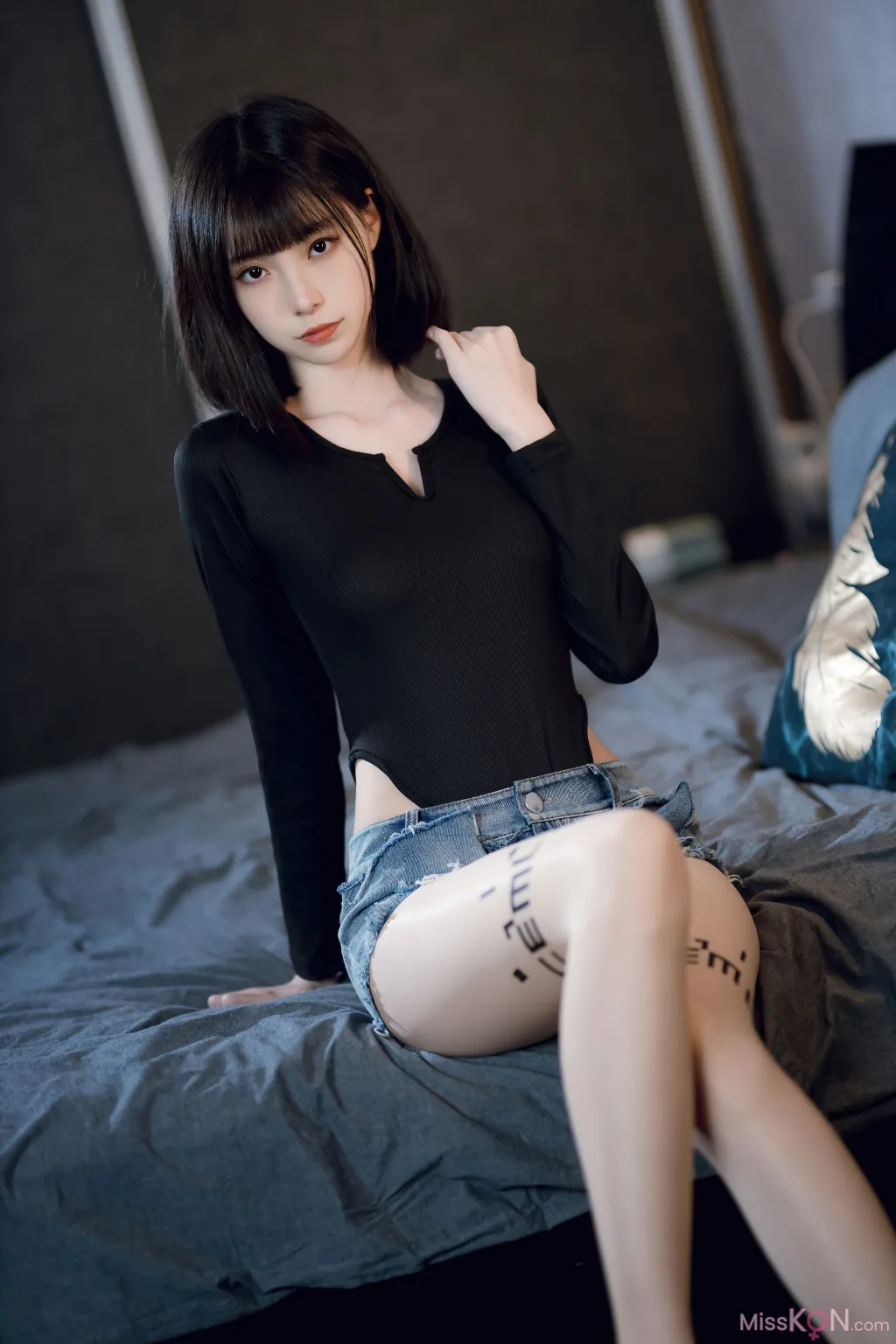 Coser@许岚LAN_ 纯欲牛仔短裤2