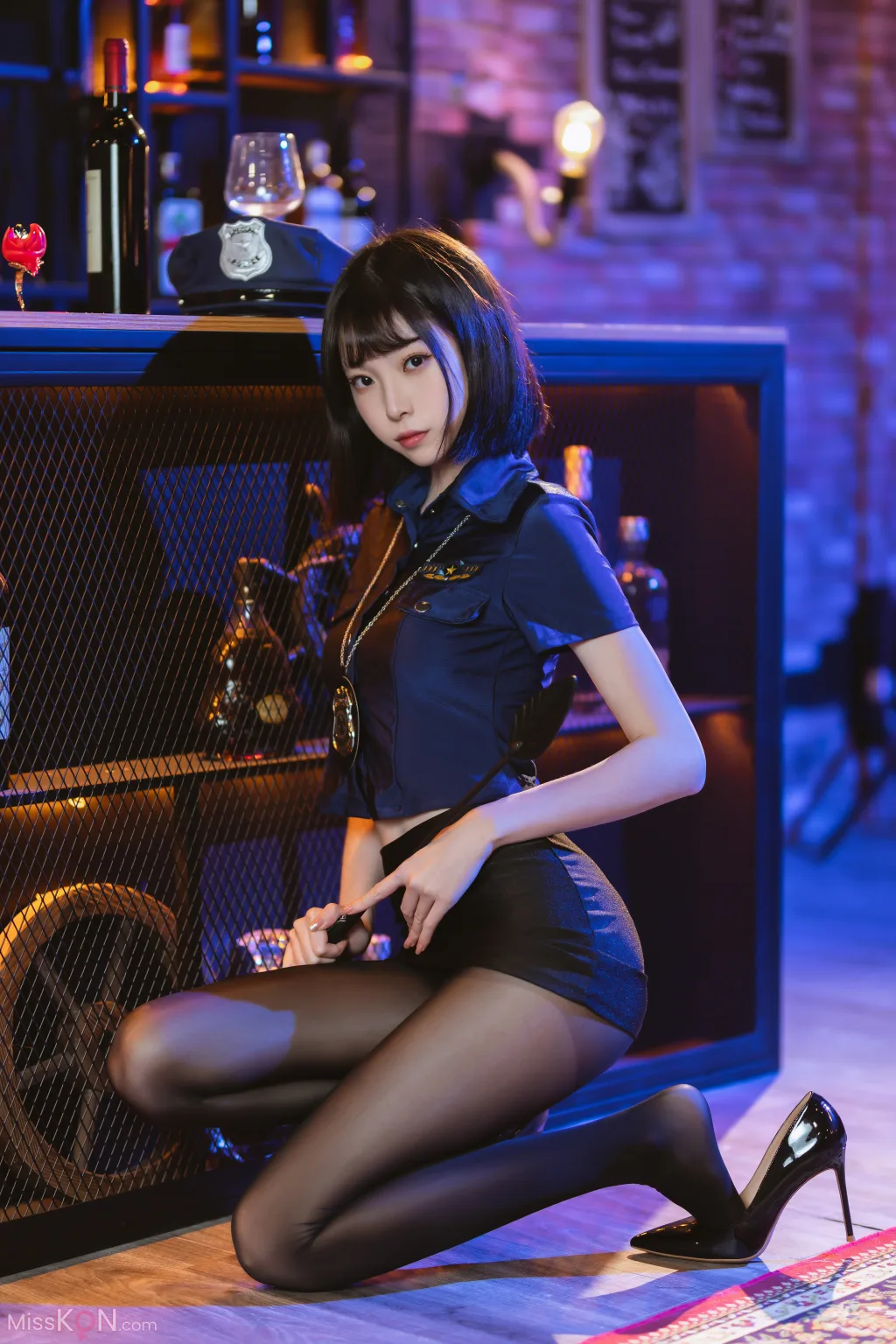 Coser@许岚LAN_ 黑丝女警