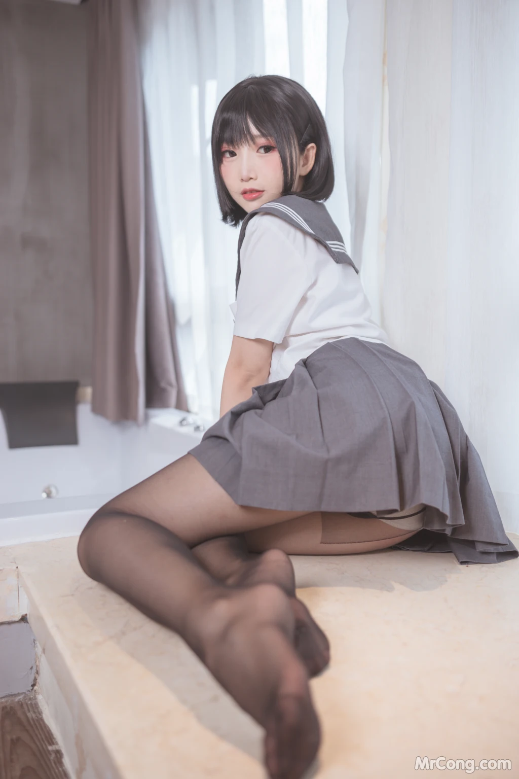 Coser@面饼仙儿 No.016_ 脑内少女 黑丝JK