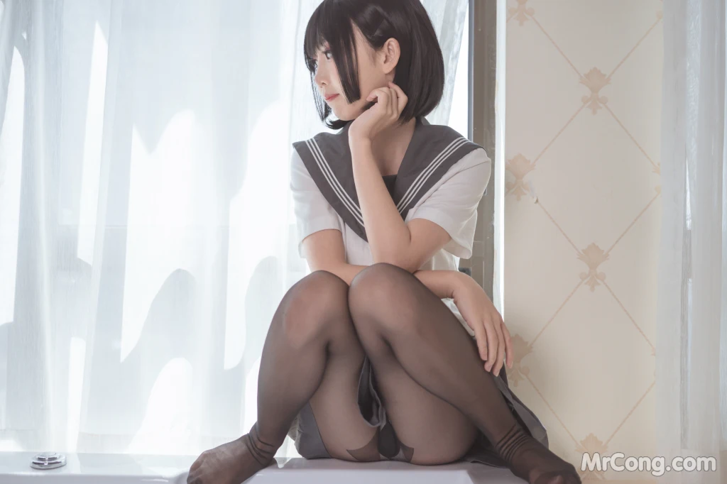 Coser@面饼仙儿 No.016_ 脑内少女 黑丝JK