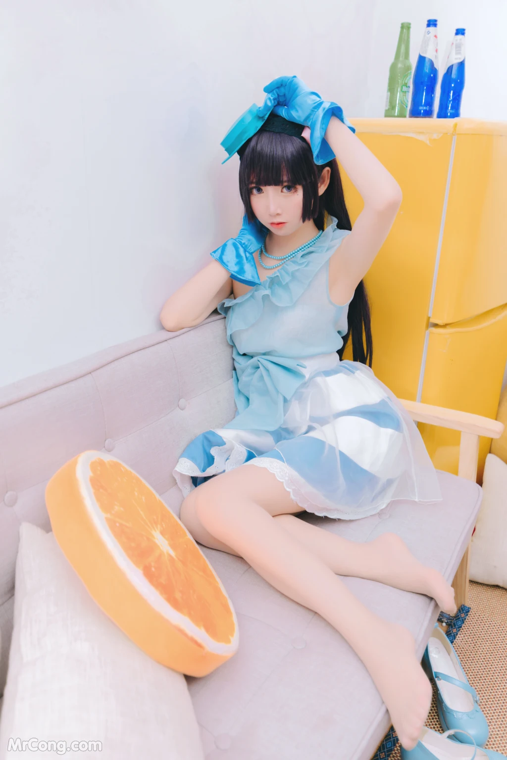 Coser@面饼仙儿 No.026_ 黑猫打歌服