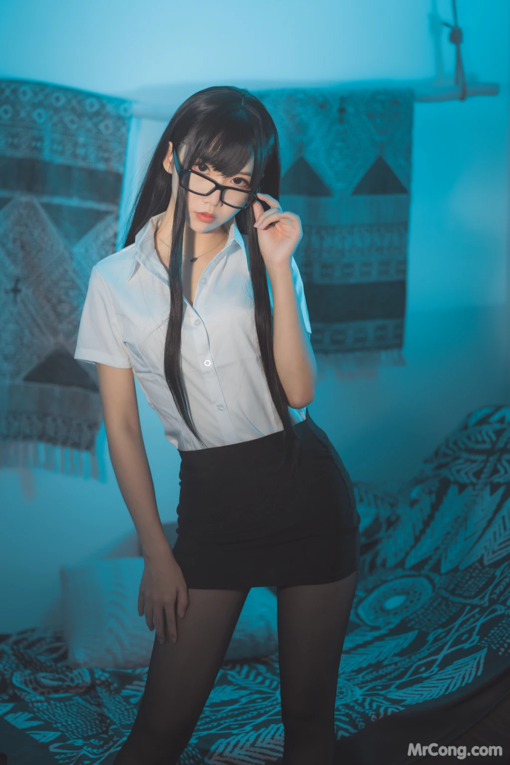 Coser@面饼仙儿 No.042_ 黑丝OL