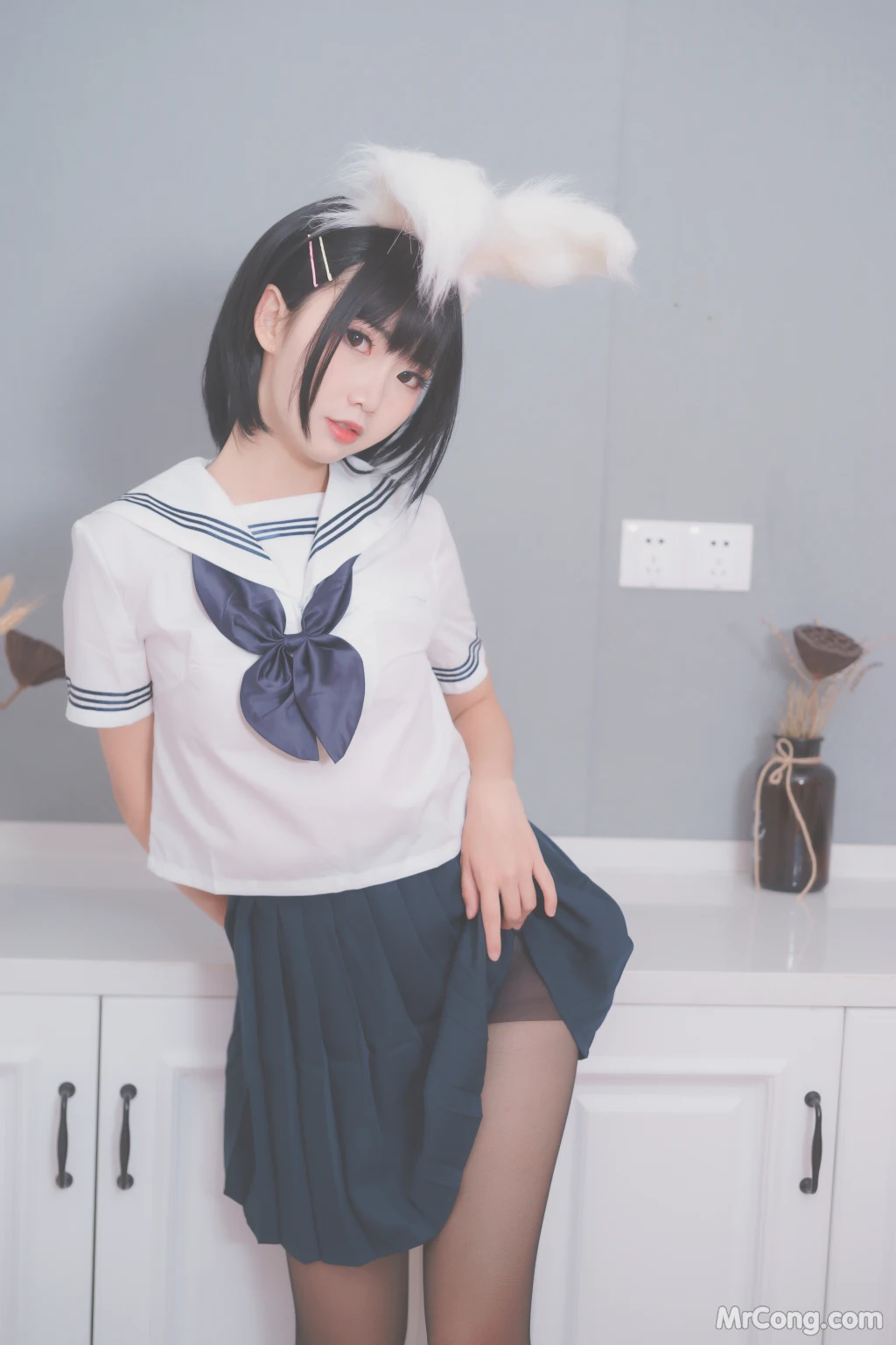 Coser@面饼仙儿 No.053_ 面饼兔耳jk