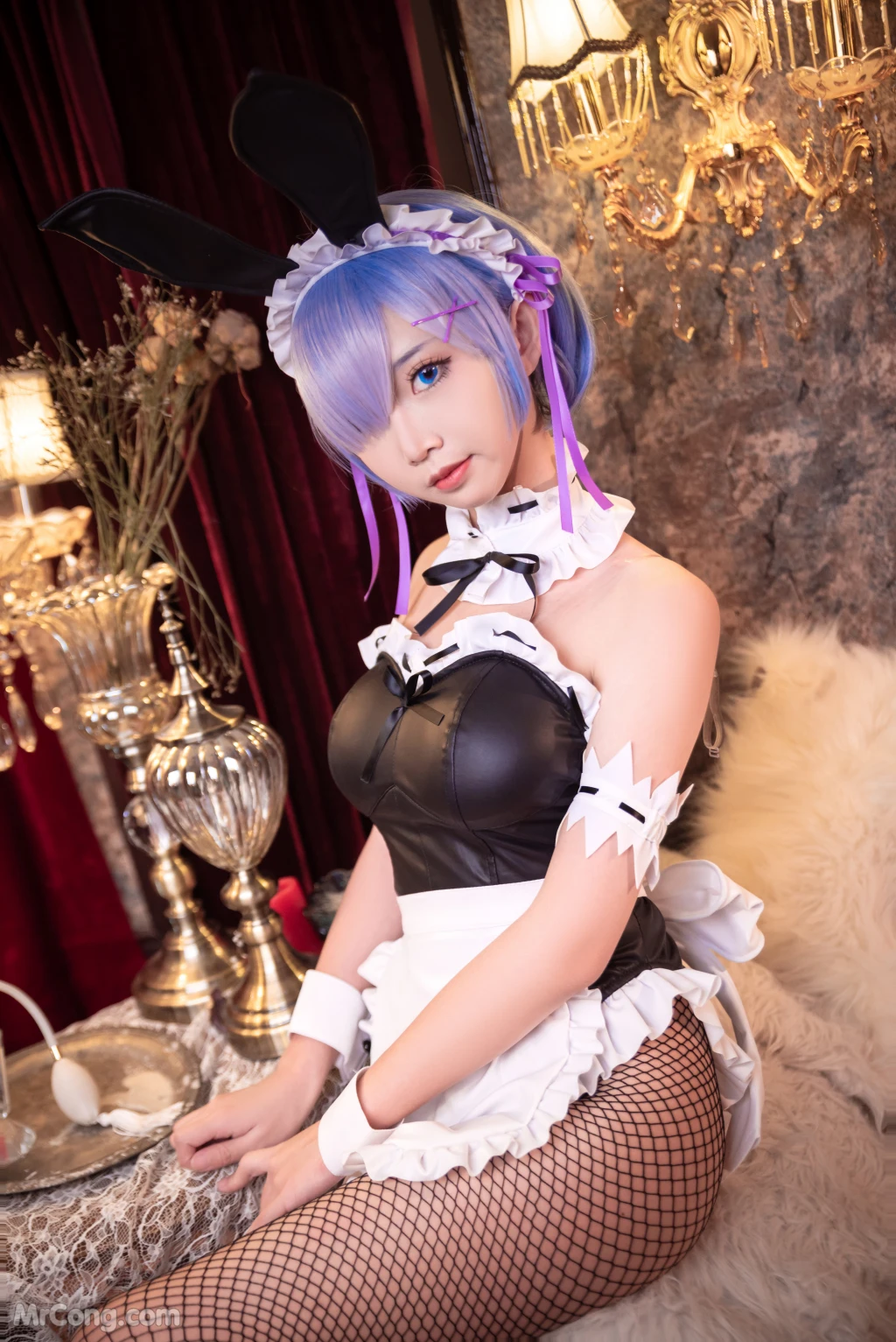 Coser@面饼仙儿 No.058_ 网袜蕾姆