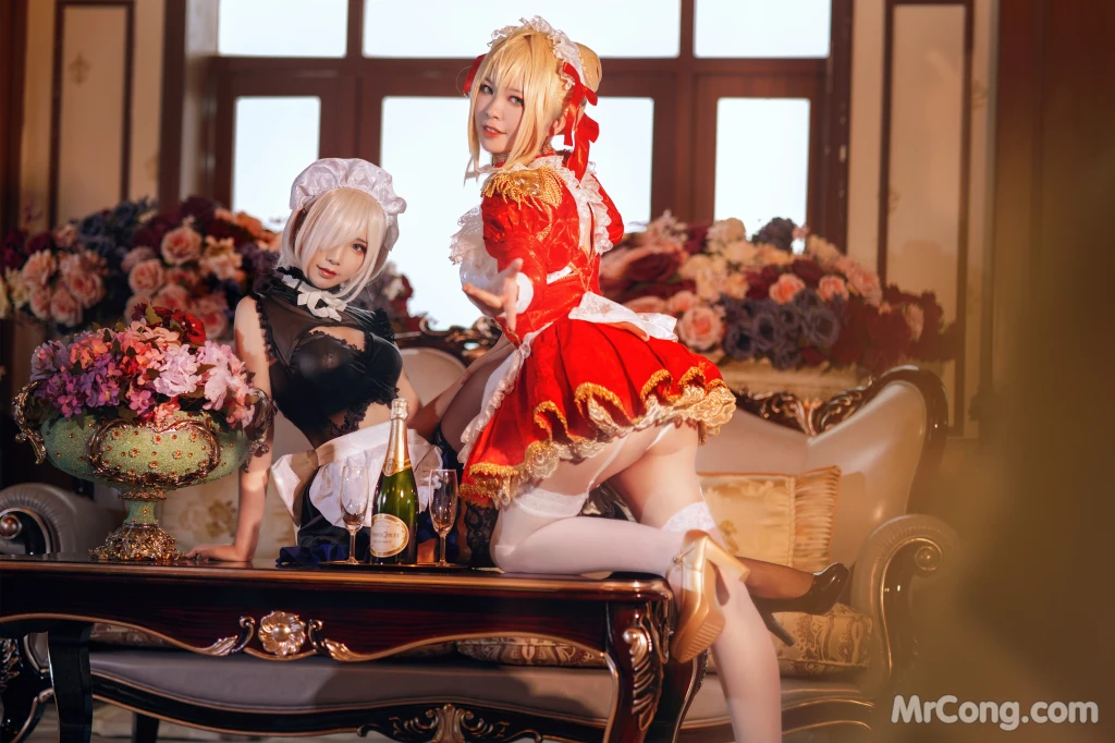 Coser@面饼仙儿 No.071_ Claudius x Kyrielight Maid – 半半子X面饼仙儿