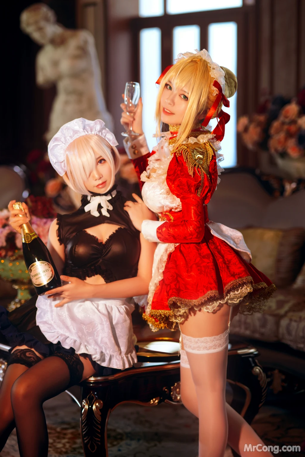 Coser@面饼仙儿 No.071_ Claudius x Kyrielight Maid – 半半子X面饼仙儿