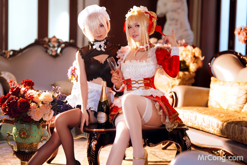 Coser@面饼仙儿 No.071_ Claudius x Kyrielight Maid – 半半子X面饼仙儿