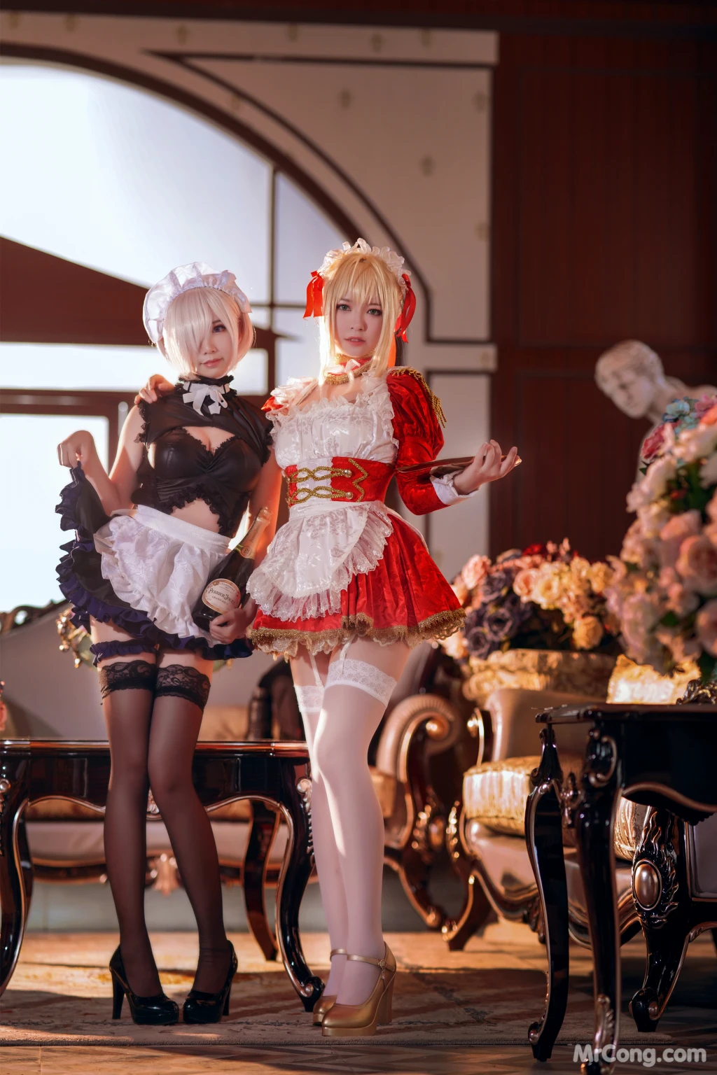 Coser@面饼仙儿 No.071_ Claudius x Kyrielight Maid – 半半子X面饼仙儿