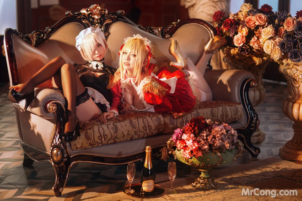 Coser@面饼仙儿 No.071_ Claudius x Kyrielight Maid – 半半子X面饼仙儿