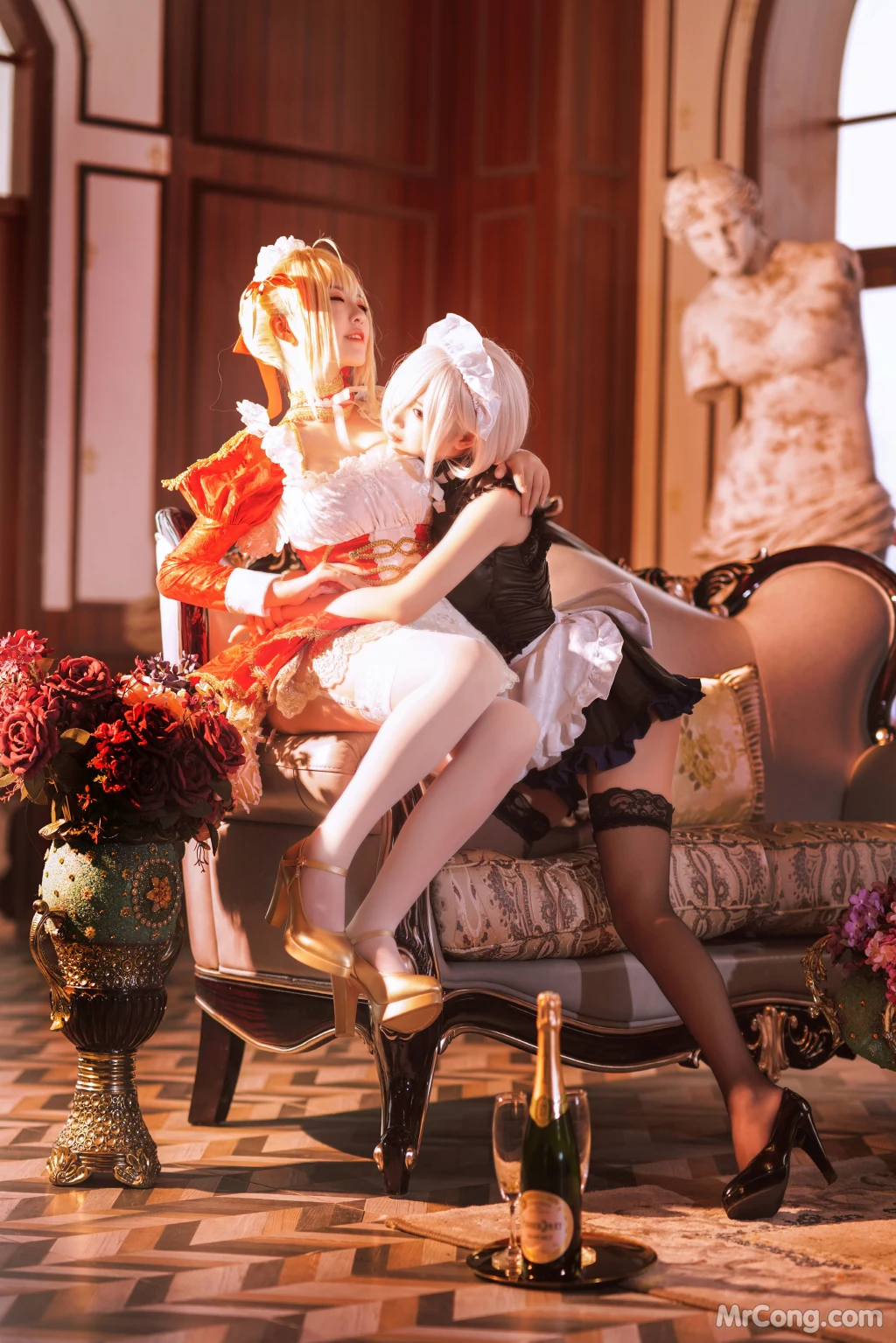 Coser@面饼仙儿 No.071_ Claudius x Kyrielight Maid – 半半子X面饼仙儿