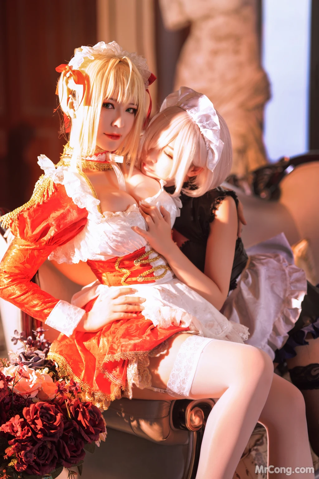 Coser@面饼仙儿 No.071_ Claudius x Kyrielight Maid – 半半子X面饼仙儿