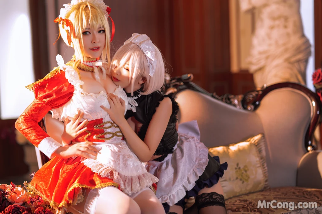 Coser@面饼仙儿 No.071_ Claudius x Kyrielight Maid – 半半子X面饼仙儿