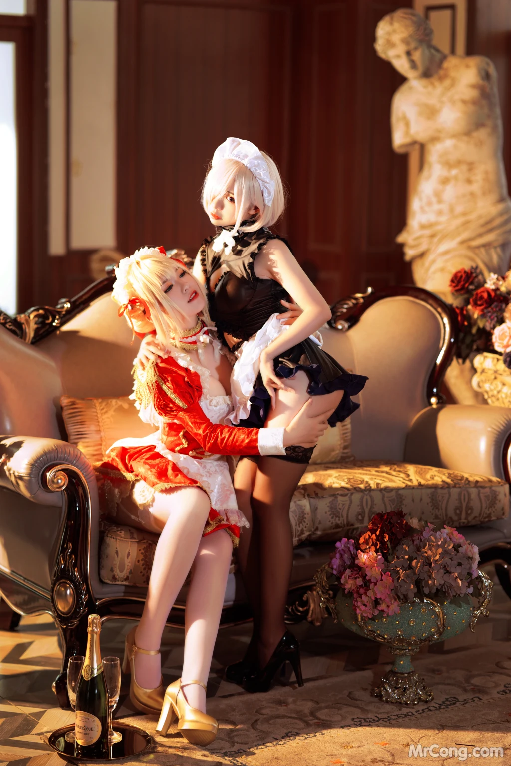 Coser@面饼仙儿 No.071_ Claudius x Kyrielight Maid – 半半子X面饼仙儿