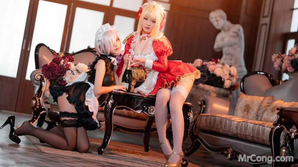 Coser@面饼仙儿 No.071_ Claudius x Kyrielight Maid – 半半子X面饼仙儿