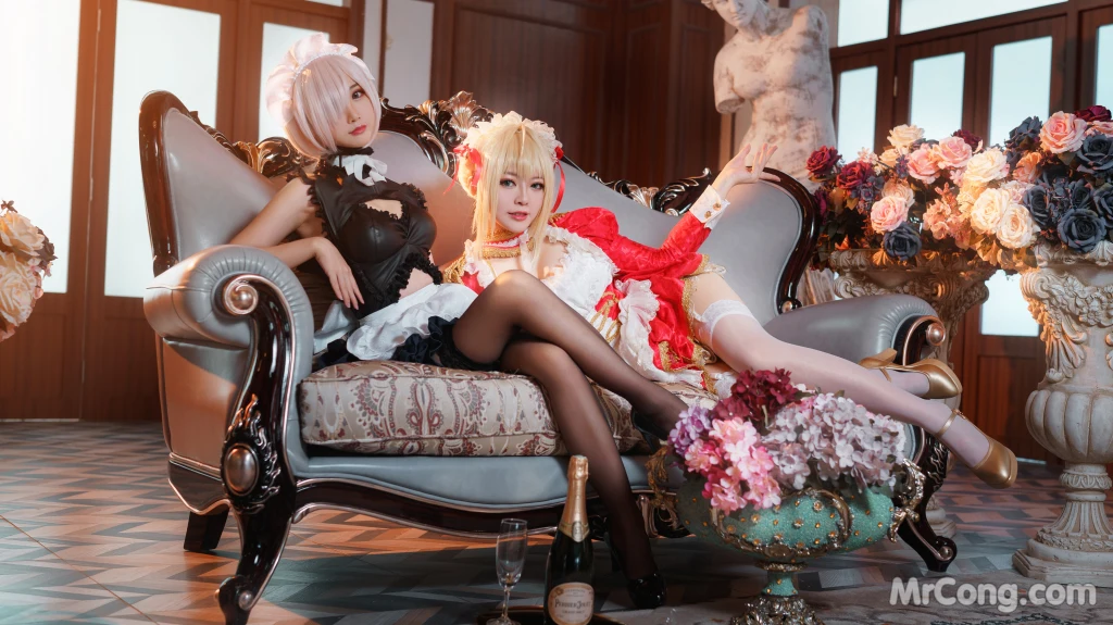 Coser@面饼仙儿 No.071_ Claudius x Kyrielight Maid – 半半子X面饼仙儿