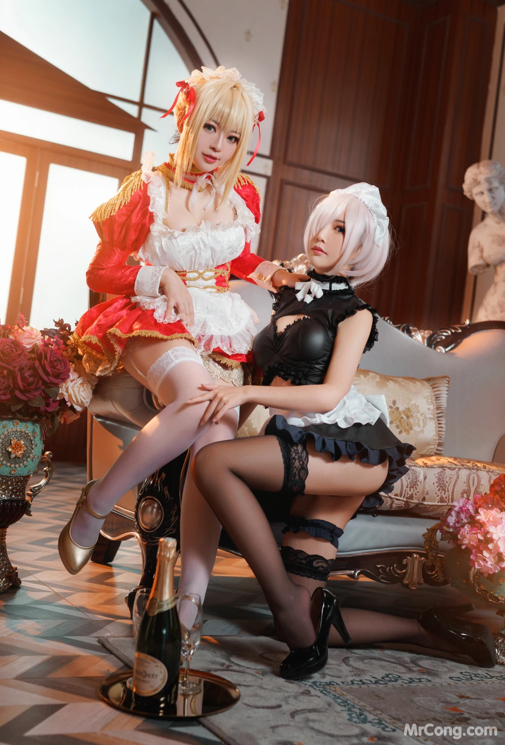 Coser@面饼仙儿 No.071_ Claudius x Kyrielight Maid – 半半子X面饼仙儿