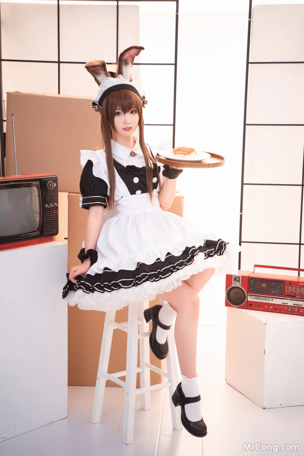 Coser@面饼仙儿 No.078_ 阿米驴女仆