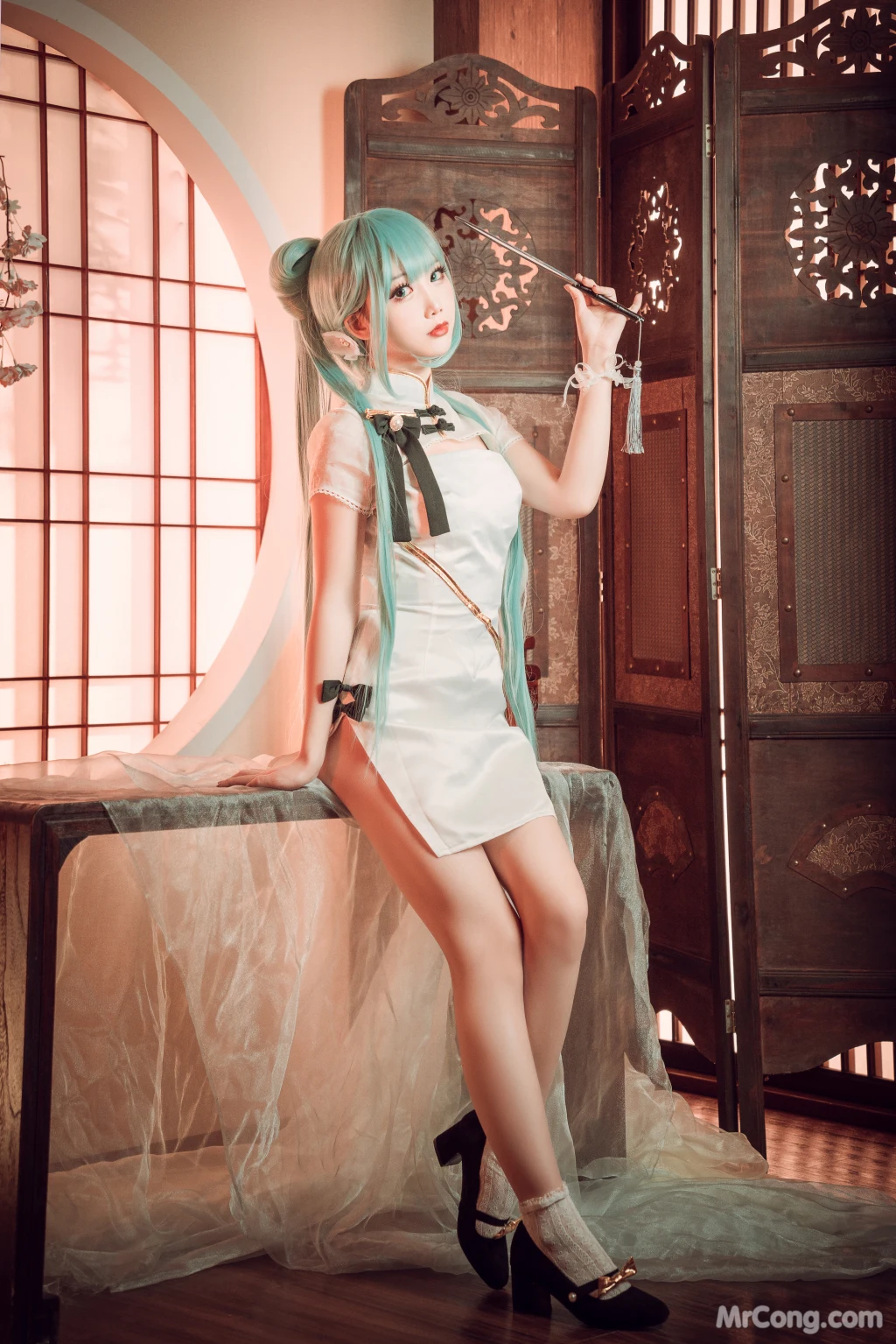 Coser@面饼仙儿 No.096_ 初音旗袍