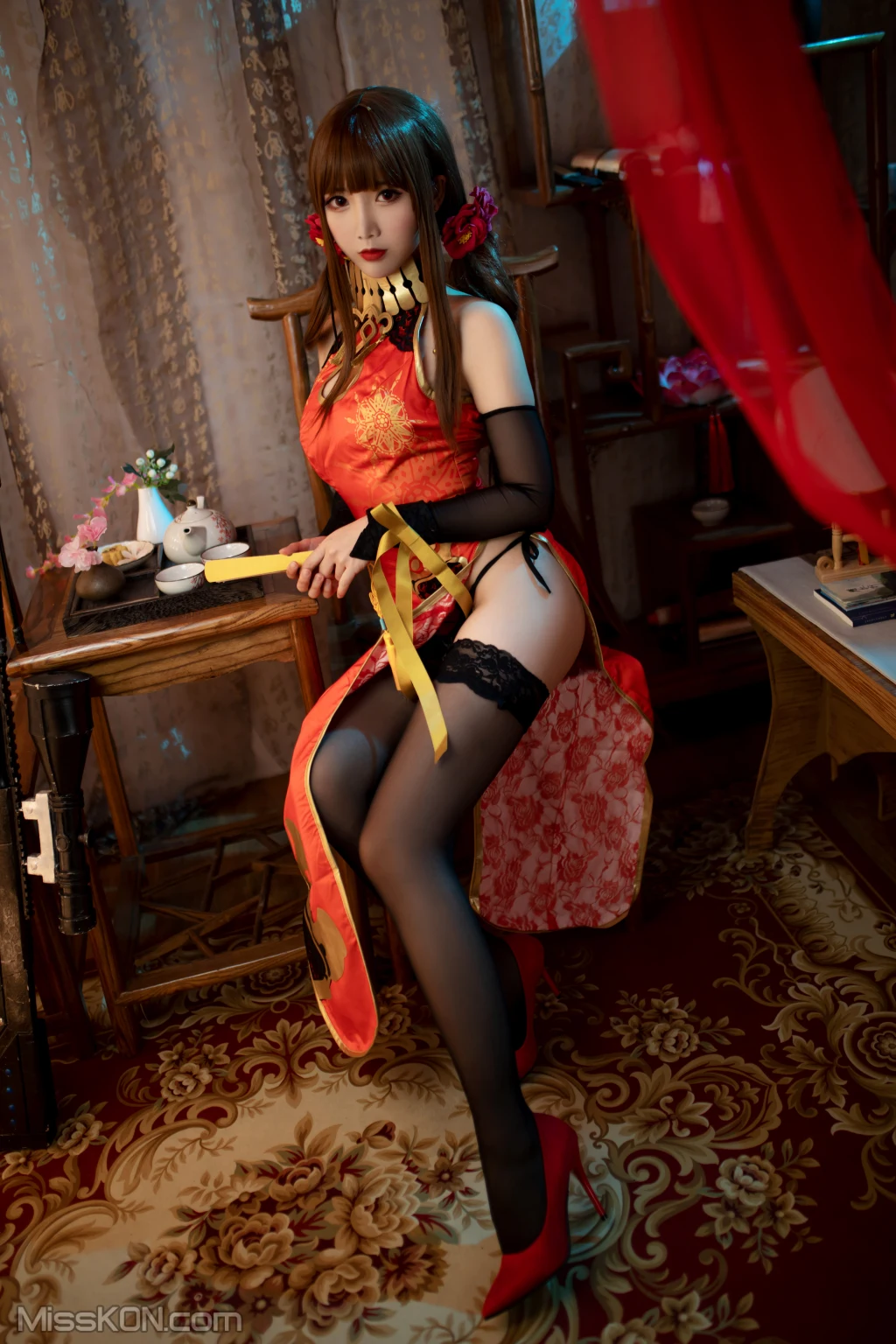 Coser@面饼仙儿 No.115_ DSR50 红牡丹