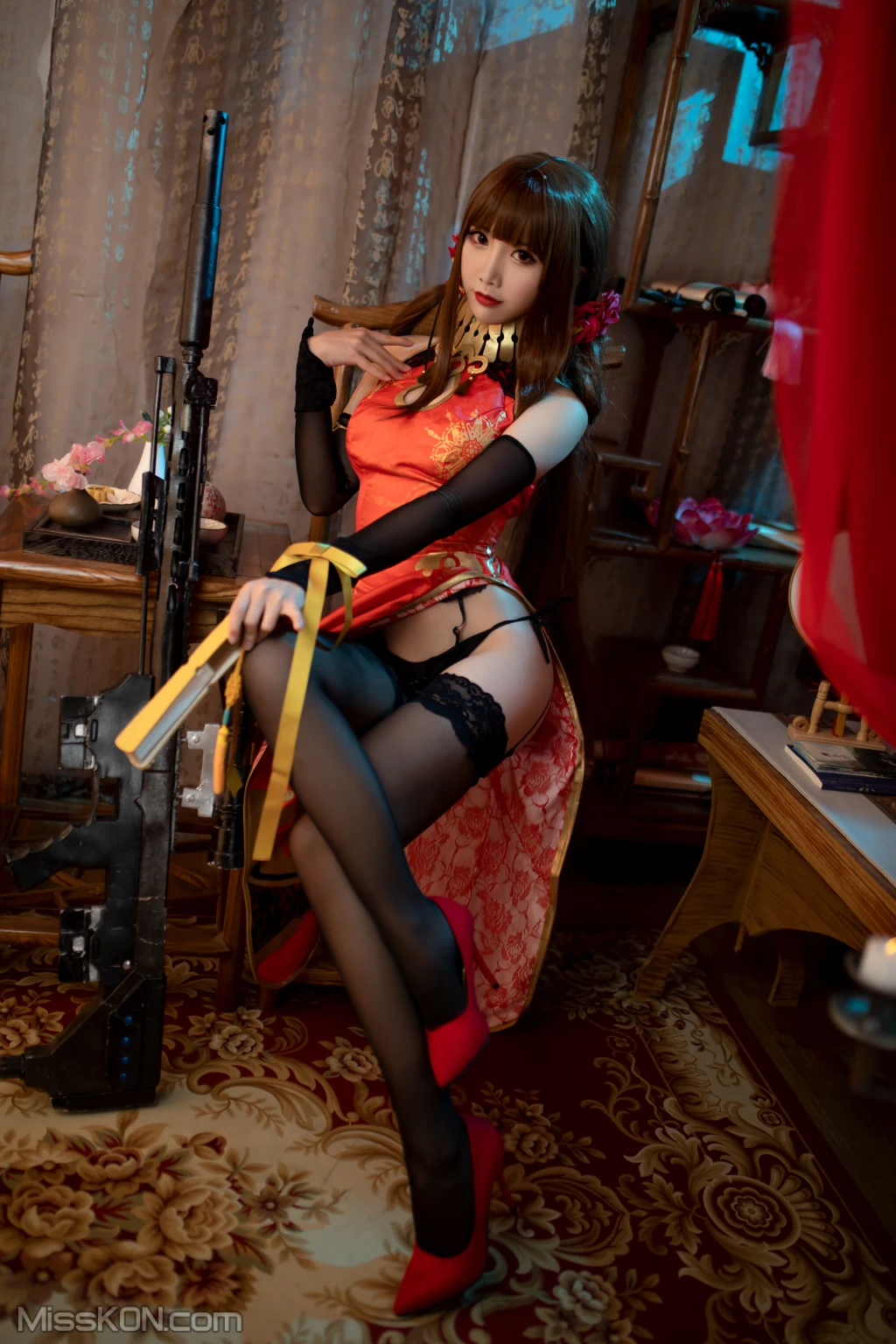 Coser@面饼仙儿 No.115_ DSR50 红牡丹