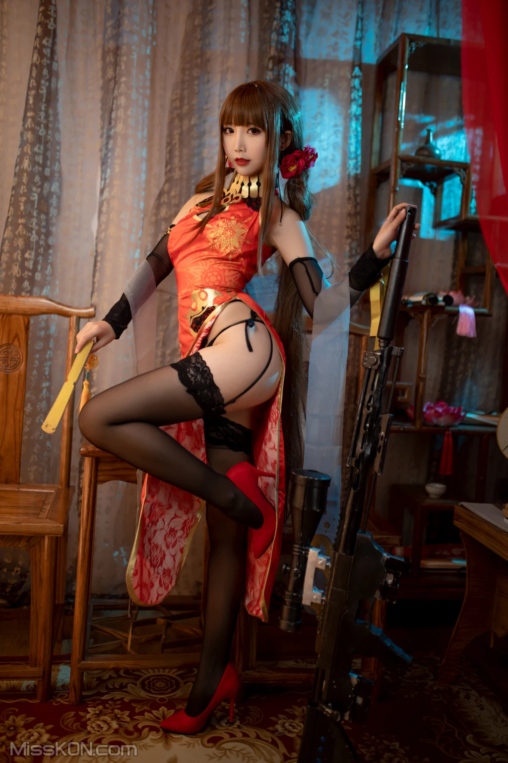 Coser@面饼仙儿 No.115_ DSR50 红牡丹