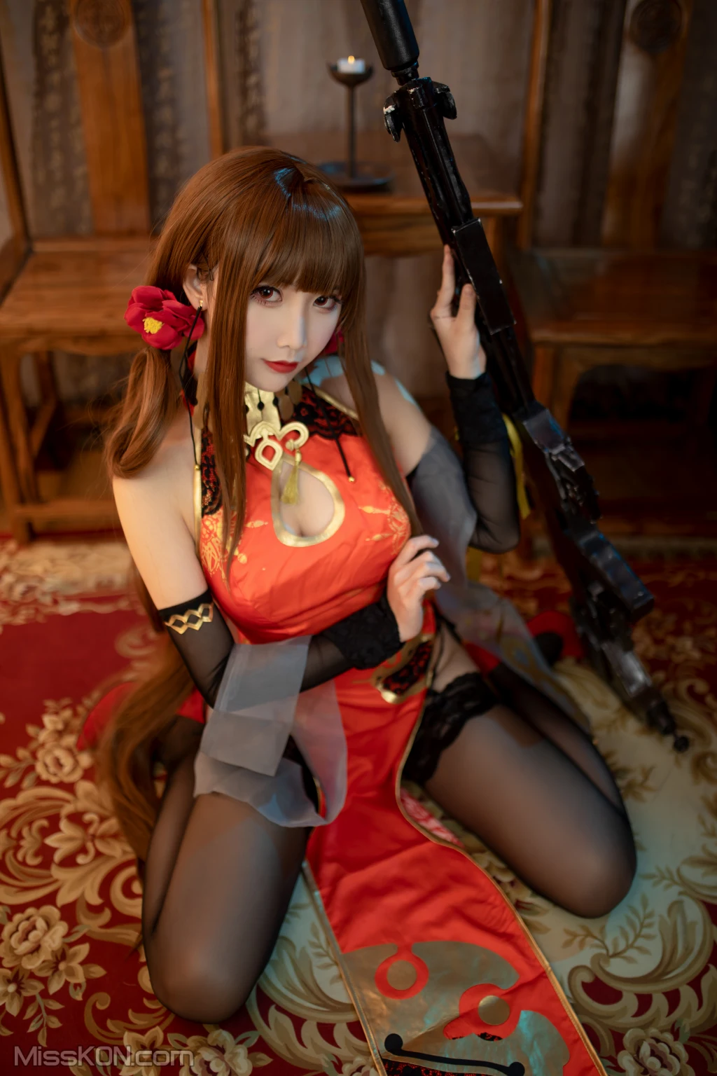 Coser@面饼仙儿 No.115_ DSR50 红牡丹